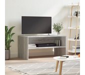 Mueble tv sonoma gris 80x40x40 cm de madera contrachapada