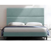 Cabecero cama duo largo tapizado tejido antimanchas verde 105*125