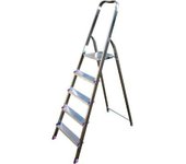 Escalera para libros domina sicos peldaños aluminio/acero 4 h. 88 cm