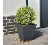 Vidaxl jardinera hexagonal acero antracita 30x30x30 cm
