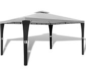 Vidaxl cenador con techo 3x4 m blanco crema