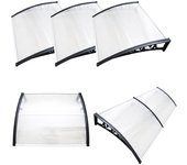 Toldo marquesina para puerta de entrada de policarbonato 300 x 100 cm