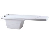Trampolín para piscina con grabado antideslizante | longitud 1,20 m | ancho 0,40 m | accesorio de seguridad para piscinas