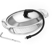 Electrolux s.steamkit pieza y accesorio de hornos negro, acero inoxidable, transparente vidrio, acero inoxidable vaporera para horno