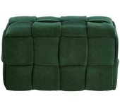 Pouf rectangular de pana, sin montaje requerido - 70×40×40 cm