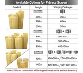 Protector de privacidad de pvc, protección de jardín, piscinas, empalizada de pvc resistente a los rayos uv, mal tiempo, beige, 140 x 700 cm