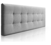 Cabecero canadá tela cabecero de cama tapizado para camas de 90 y 105 (115 x 57 cm) tela gris sueños zzz