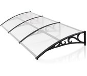 Toldo para puerta marquesina anti uv transparente 100x300cm