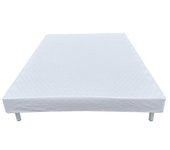 Somier tapizado de láminas 90x190cm con patas para cama individual
