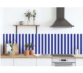 Rollo sticker rayas navy blue 100x100 cm
