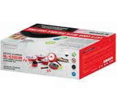 Batería de cocina royalty line es2014m negro rojo 14 piezas