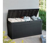 Keter caja de almacenaje comfy 270l 116,7 x 44,7 x 57 cm, grafito (255167)