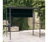 Vidaxl cenador con tejado gris antracita 220x110x200 cm