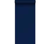 Papel pintado liso azul marino - 53 cm x 10,05 m - sanders & sanders