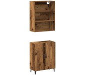 Aparador | aparador de comedor | armario de cocina con armario de pared madera antigua madera ingeniería cfw69172