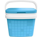 Com-fort house - nevera portátil 25 litros, azul cielo con asa rígida - porta alimentos para camping, playa, acampada