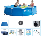 Paquete de piscina - intex - alrededor - 305x305x76 cm + accesorios a1531