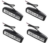 4 x 18w trabajo led 12v 24v proyector offroad para tractor, excavador, proyectores, ip67