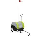 Remolque para bicicleta hierro negro y verde 30 kg cfw34006