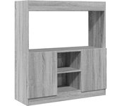 Aparador | aparador de comedor | armario de cocina de madera de ingeniería gris sonoma 92x33x100 cm cfw49421