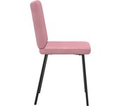 Pack 2 uds sillas de comedor | silla de cocina terciopelo rosa cfw27678