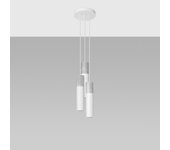 Sollux lighting borgio plafón colgante cluster, gris, negro, 3x gu10