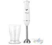 Batidora de mano 2 velocidades, vaso mezclador 600ml, 800w