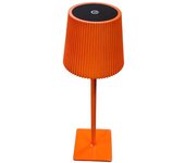 Lámpara de mesa led táctil recargable moderna para restaurante rojo bermellón g02
