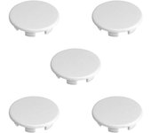 Cyclingcolors 5x tappi per fori plastica tappini bianchi a scatto chiusura fori copriforo chiudere buchi mobili fori trapanati, ø8mm