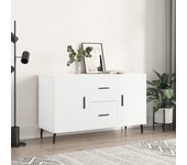 Aparador | aparador de comedor | armario de cocina de madera de ingeniería blanco 100x36x60 cm cfw82079