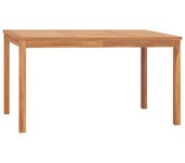 Mesa de comedor de jardín madera maciza de teca 140x80x77 cm