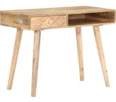 Tocador | mesa tocador | tocador de maquillaje de madera maciza de mango 100x50x76 cm cfw64653