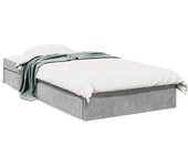 Maison exclusive - cama con cajones madera ingeniería gris hormigón 90x190 cm