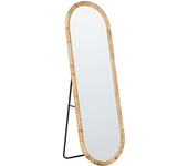 Beliani espejo de pie montot 150 cm ratán natural