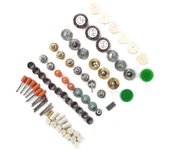 Juego de accesorios para herramientas rotativas de 145 piezas para minitaladro, amoladora eléctrica, pulido y corte