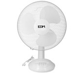 Ventilador de sobremesa blanco 35w aspas 30 cm - edm