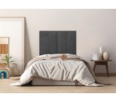 Cabecero tapizado amur | cabezal acolchado | tapizado en teijdo alta gama acuaqulin antimanchas | color marengo | medida: 110x110x5cm (cama 105 cm)
