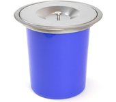 Wellhome cubo de basura de encimera 5l azul ø24x25 cm