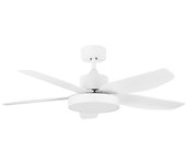 Ventilador de techo con luz led orgebozo | mando a distancia | silencioso | 5 aspas de 116cm | modo invierno-verano