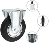 Ruedas fijas 4 unidades 200 mm
