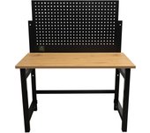 Jbm mesa de trabajo plegable con panel frontal