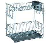Escurreplatos sauvic gris grande