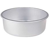 Tartera cónica de aluminio agnelli cm 24 h 8 con borde 43/8