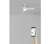Wind stylance - ventilador de techo 40w ø112 cm silencioso 100% madera con wifi y mando a distancia