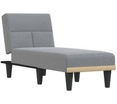 Tumbona de jardín | tumbona de exterior | silla de tela gris claro cfw598689