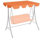 Vidaxl dosel de repuesto columpio de jardín naranja 188/168x145/110 cm