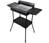 Cecotec barbacoa eléctrica perfectsteak 4250 stand con 2400 w parrilla de acero inoxidable soportes con gran superficie 3 niveles de altura y panel