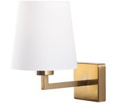 Lámpara de pared profil-4652 oro blanco metal tela 18x24x30 cm