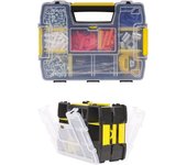 Caja de herramientas y tornillos con compartimentos modulares stanley organizador stst1-71197
