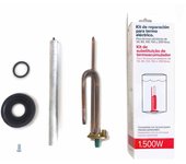 Kit de recambios para termos eléctricos, resistencia curva + ánodo de magnesio + junta de goma + tornillo de fijación